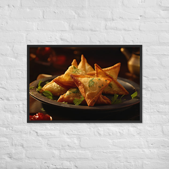 Samosa Framed poster 🤤 from Yumify.AI