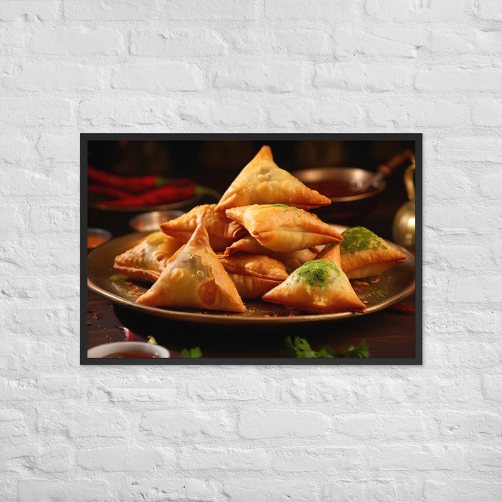 Samosa Framed poster 🤤 from Yumify.AI