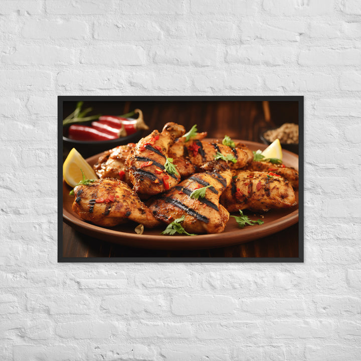 Kenyan Pilipili Chicken Framed poster 🤤 from Yumify.AI