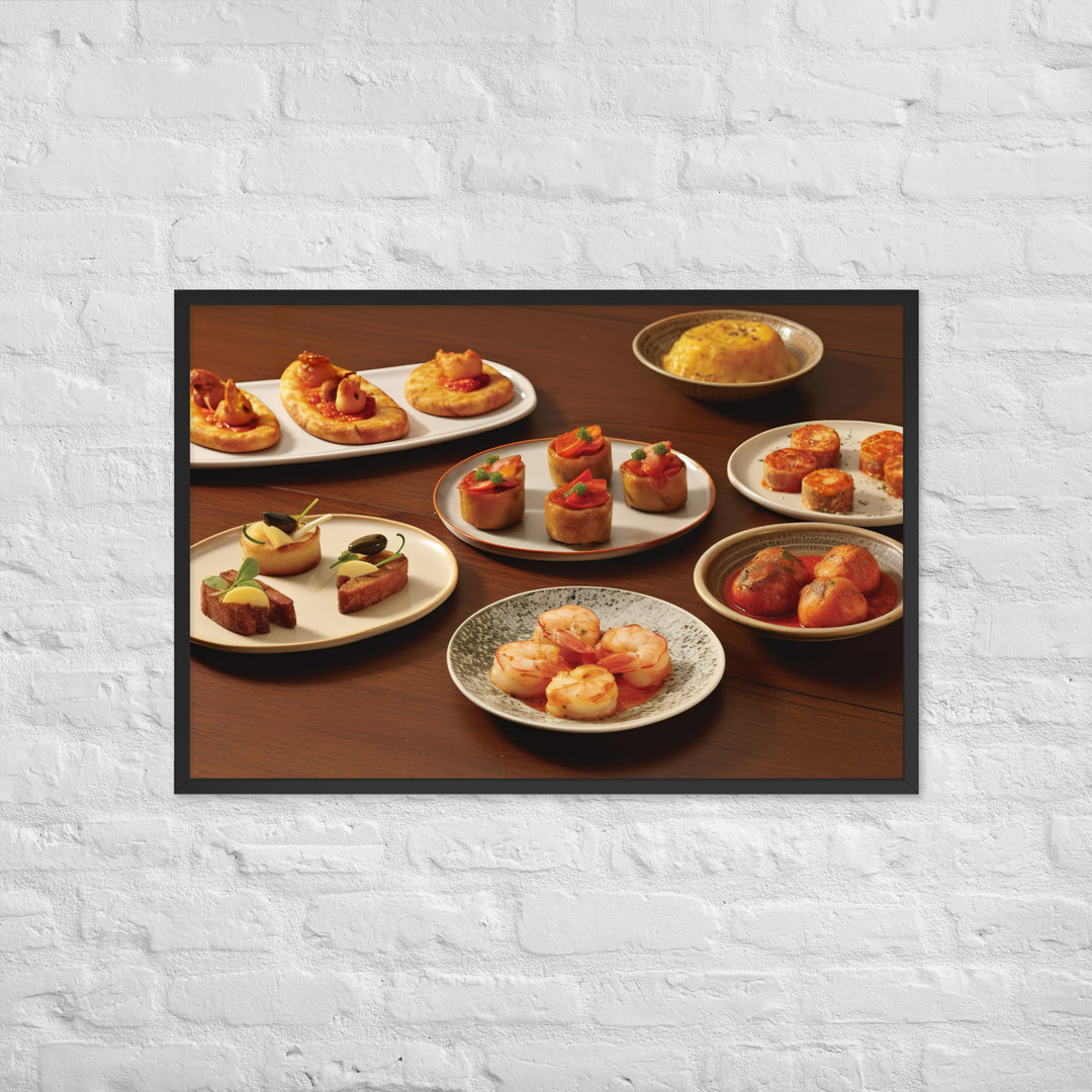 Tapas Framed poster 🤤 from Yumify.AI