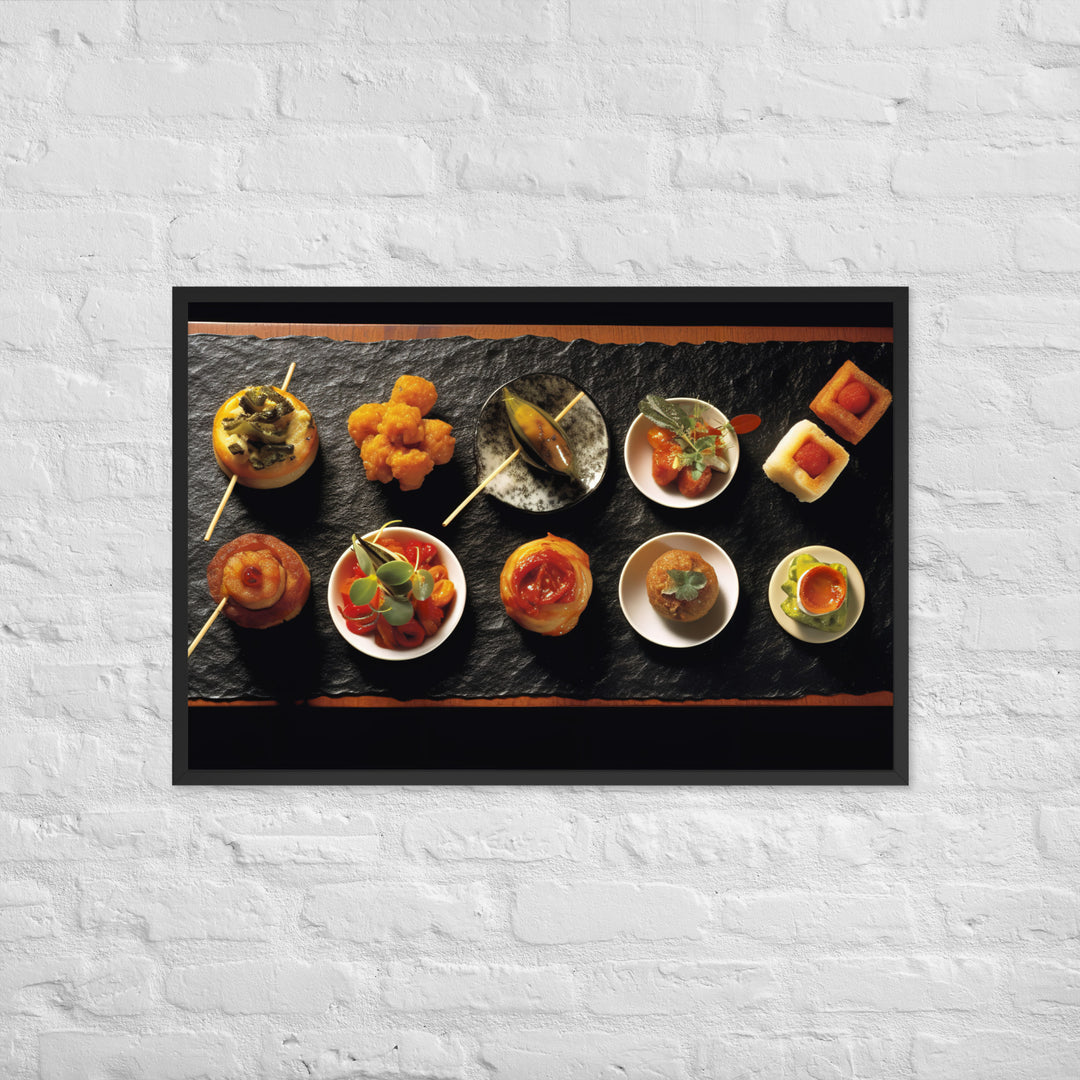 Tapas Framed poster 🤤 from Yumify.AI