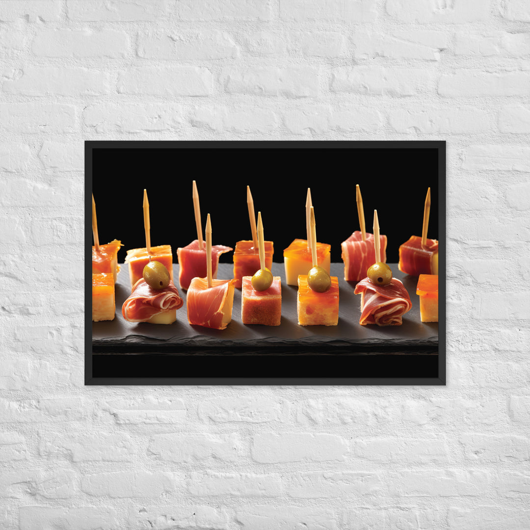 Pinchos de Jamn Framed poster 🤤 from Yumify.AI