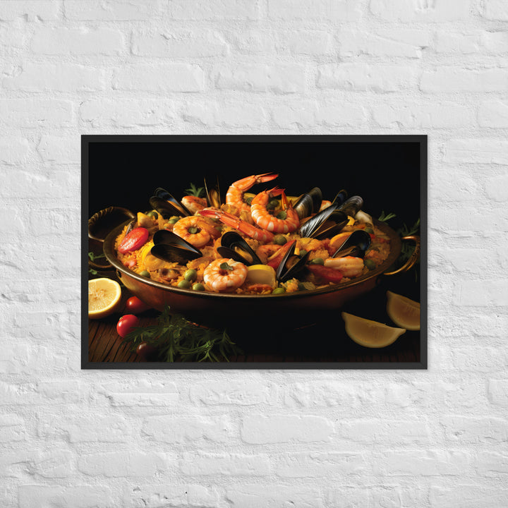 Paella Framed poster 🤤 from Yumify.AI