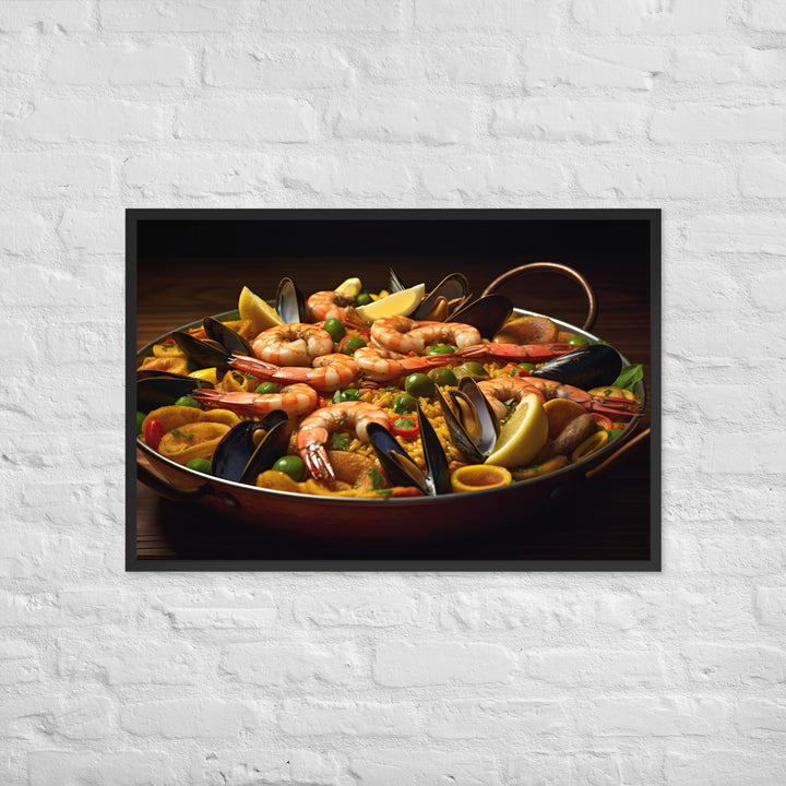 Paella Framed poster 🤤 from Yumify.AI