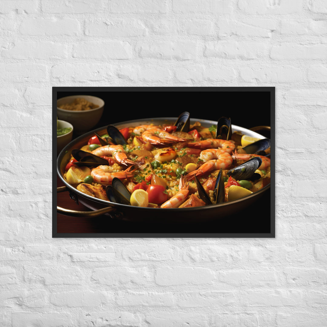 Paella Framed poster 🤤 from Yumify.AI