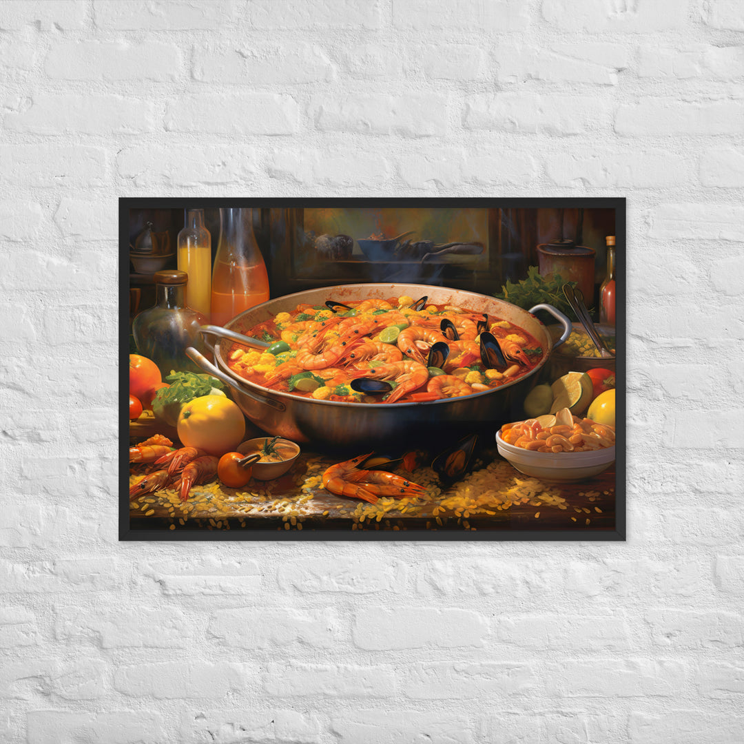 Paella Framed poster 🤤 from Yumify.AI