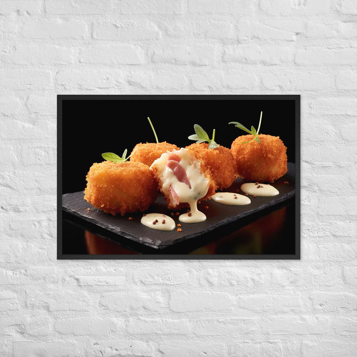 Jamn Serrano Croquettes Framed poster 🤤 from Yumify.AI