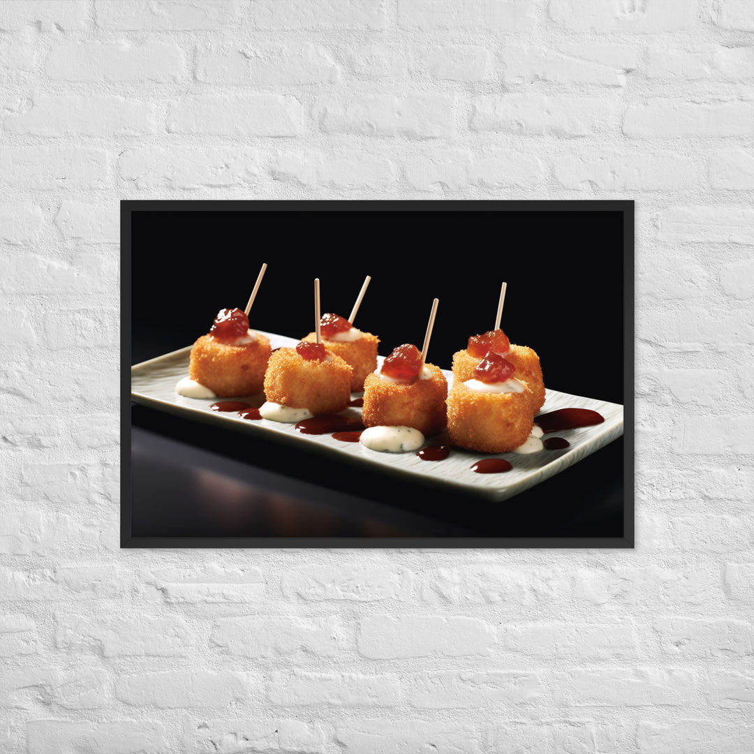 Jamn Serrano Croquettes Framed poster 🤤 from Yumify.AI