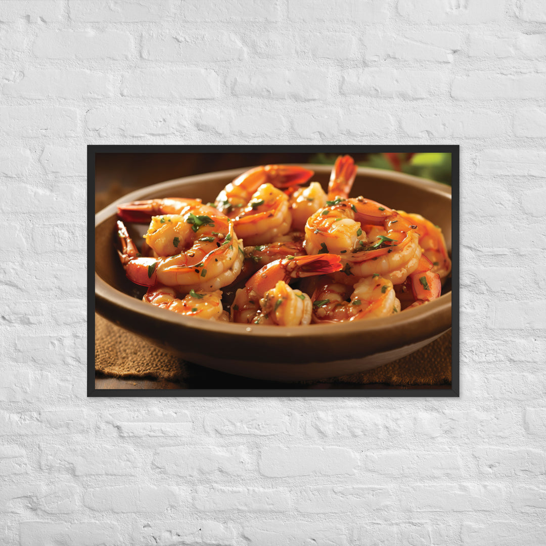 Gambas al Ajillo Framed poster 🤤 from Yumify.AI