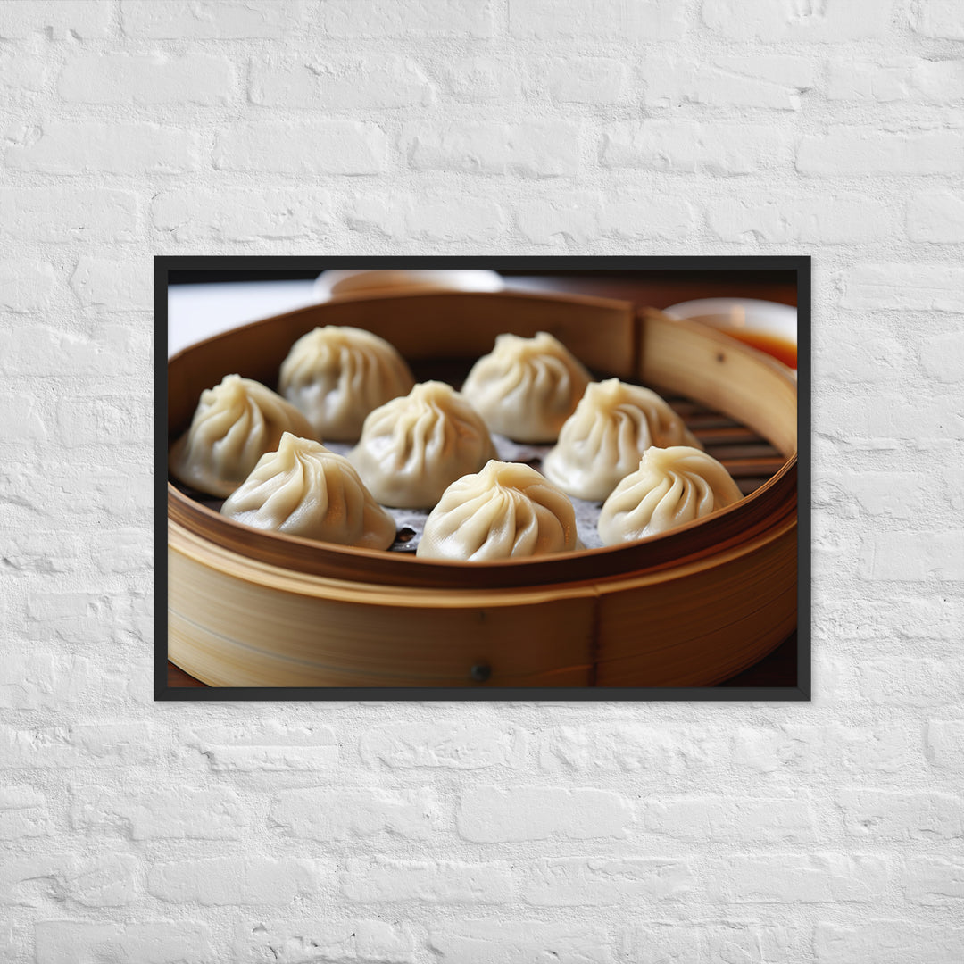 Xiaolongbao Framed poster 🤤 from Yumify.AI