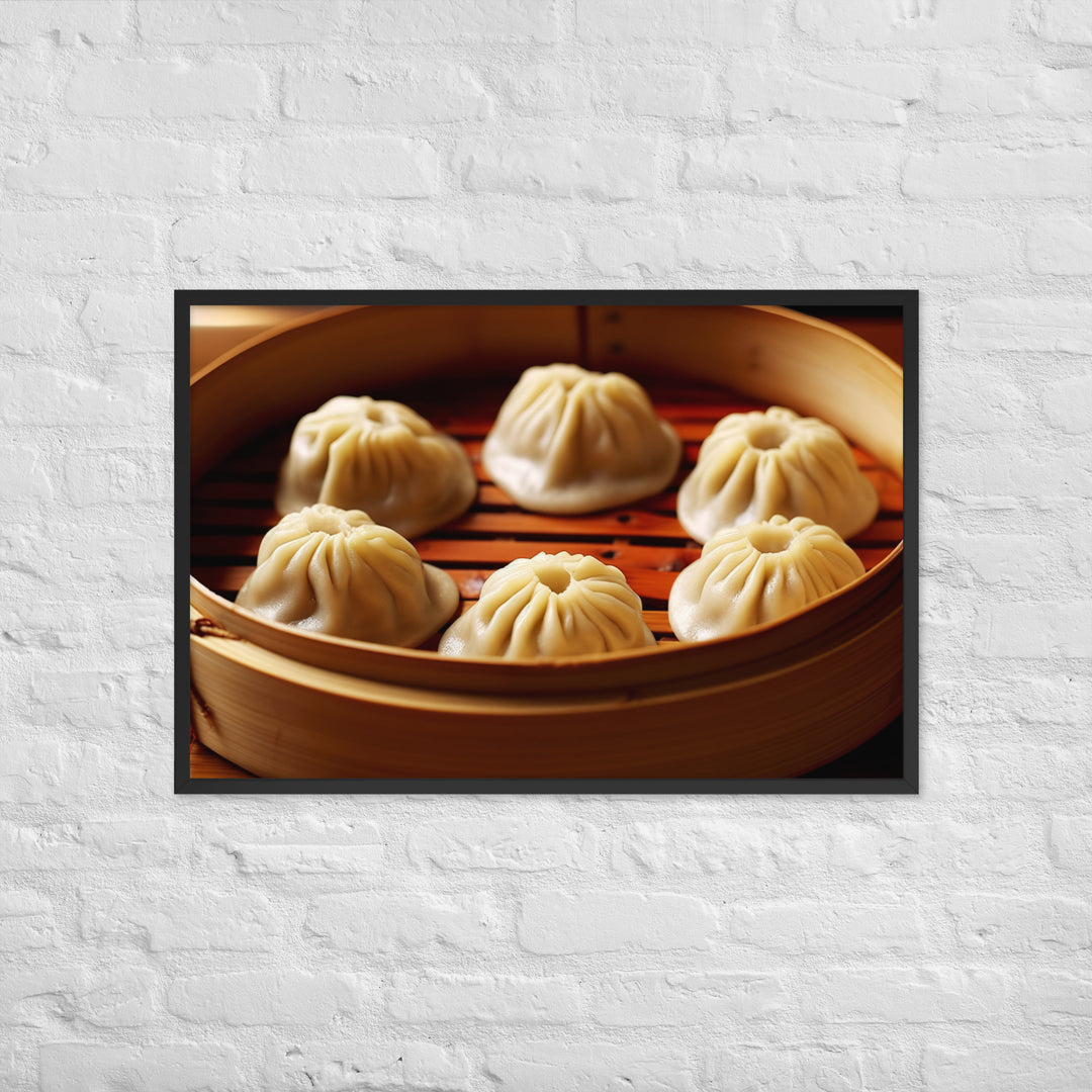 Xiaolongbao Framed poster 🤤 from Yumify.AI