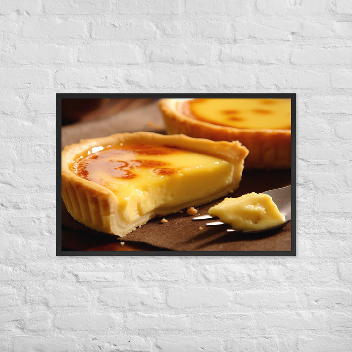 Egg Custard Tart Framed poster 🤤 from Yumify.AI