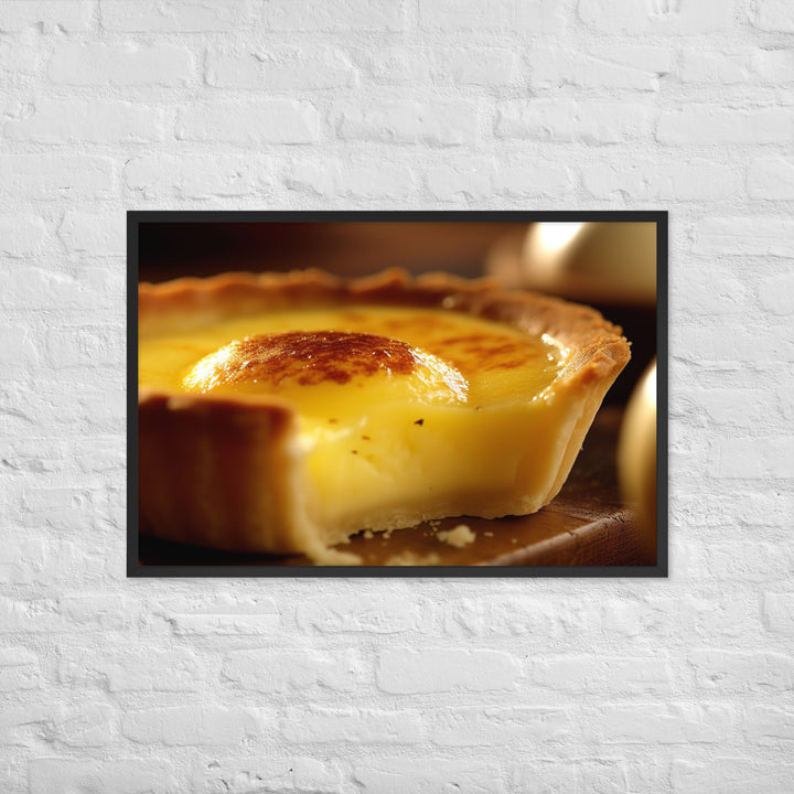 Egg Custard Tart Framed poster 🤤 from Yumify.AI