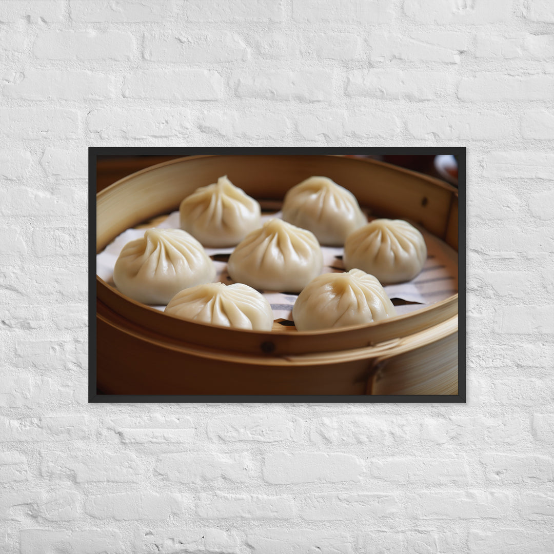 Xiaolongbao Framed poster 🤤 from Yumify.AI