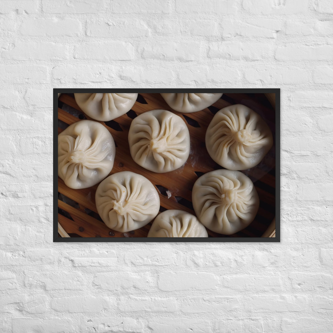 Xiaolongbao Framed poster 🤤 from Yumify.AI