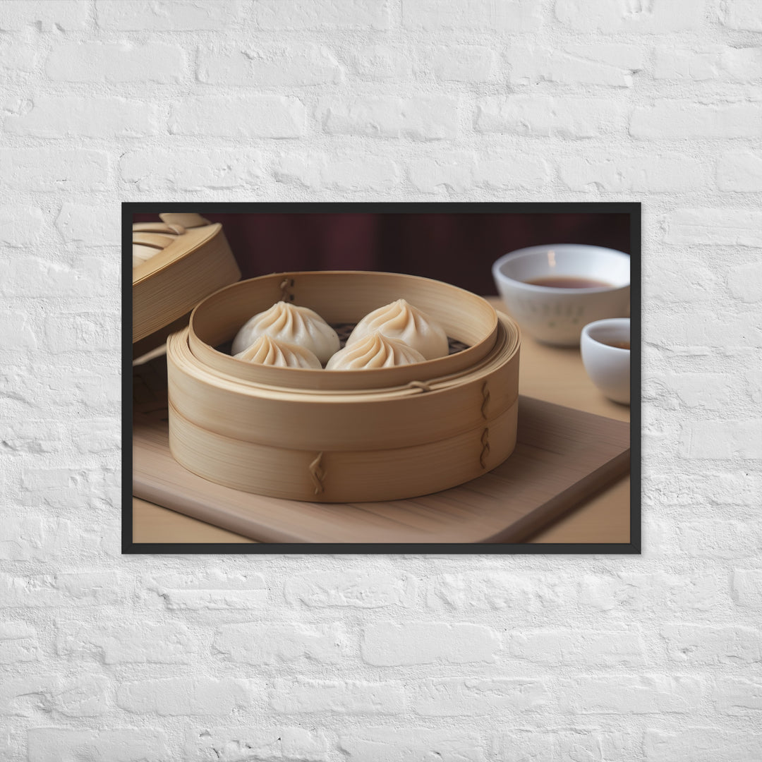 Xiaolongbao Framed poster 🤤 from Yumify.AI