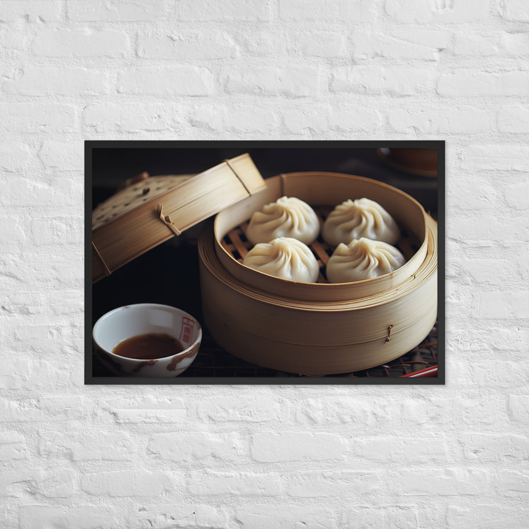 Xiaolongbao Framed poster 🤤 from Yumify.AI