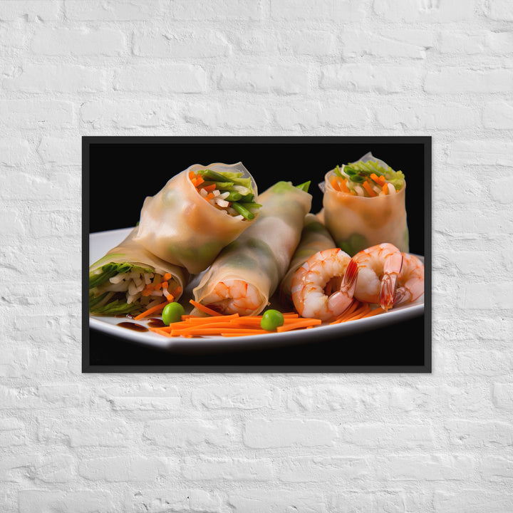 Spring Rolls Framed poster 🤤 from Yumify.AI