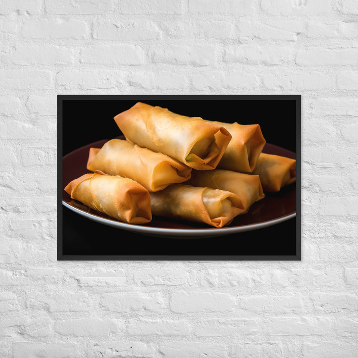 Spring Rolls Framed poster 🤤 from Yumify.AI