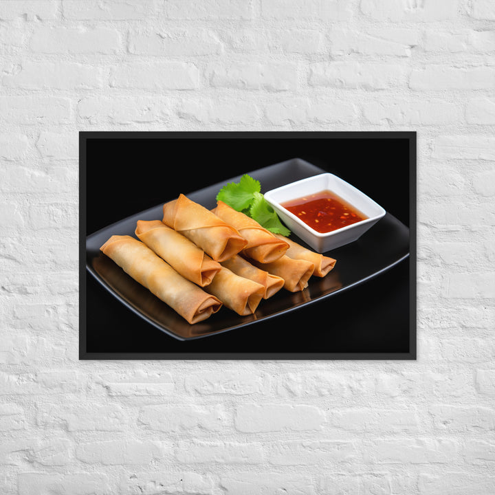 Spring Rolls Framed poster 🤤 from Yumify.AI