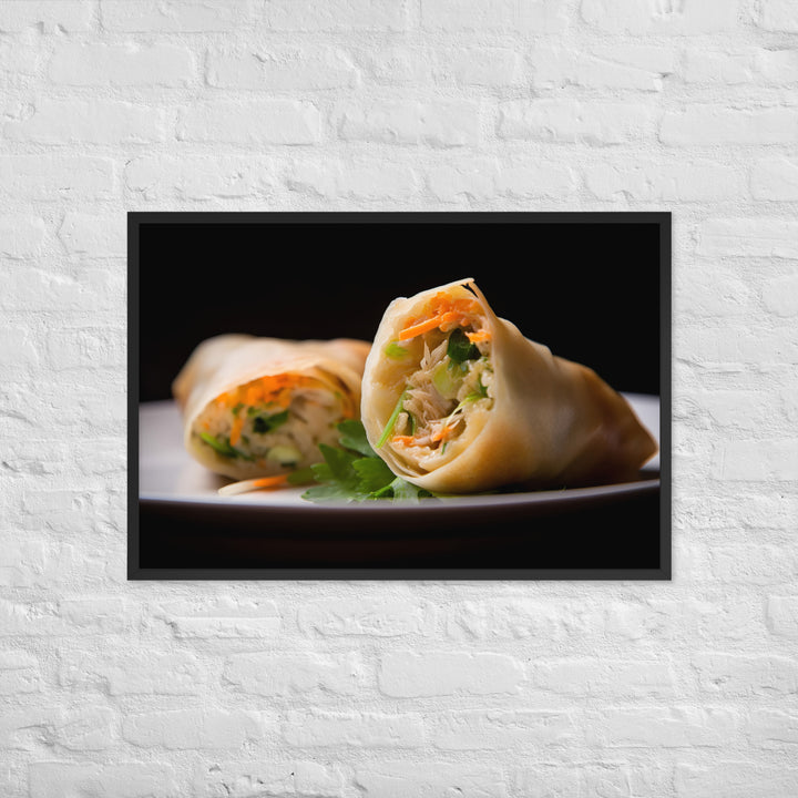 Spring Rolls Framed poster 🤤 from Yumify.AI