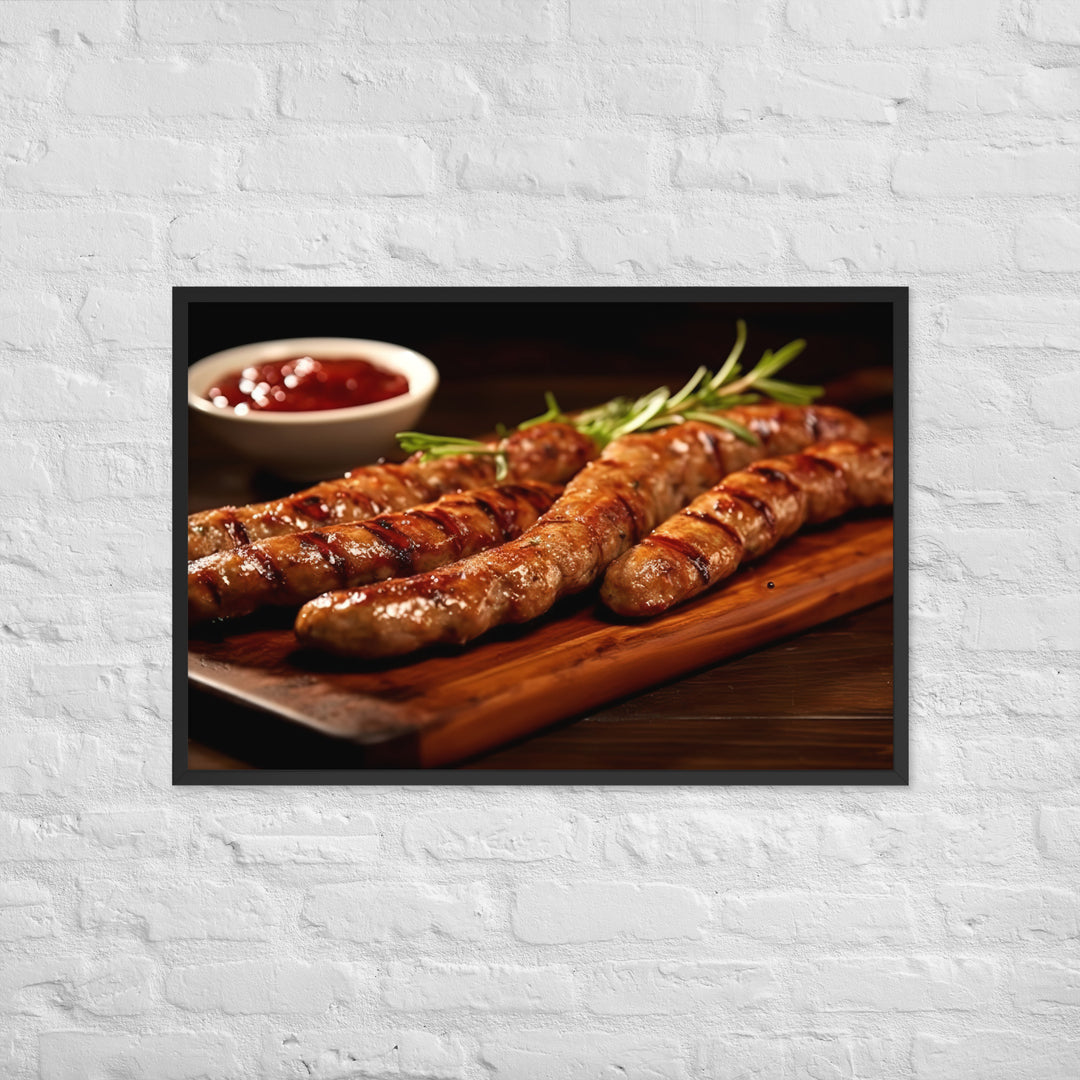 Boerewors Framed poster 🤤 from Yumify.AI