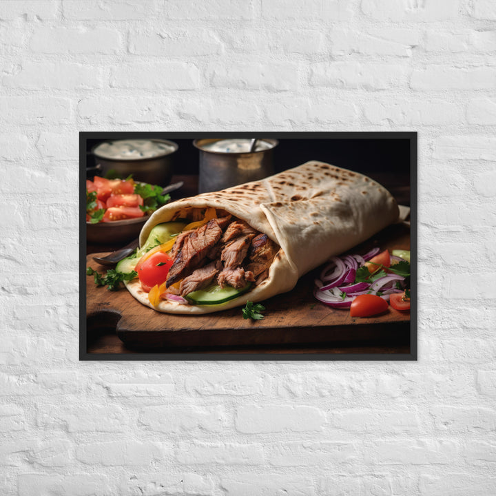 Shawarma Framed poster 🤤 from Yumify.AI