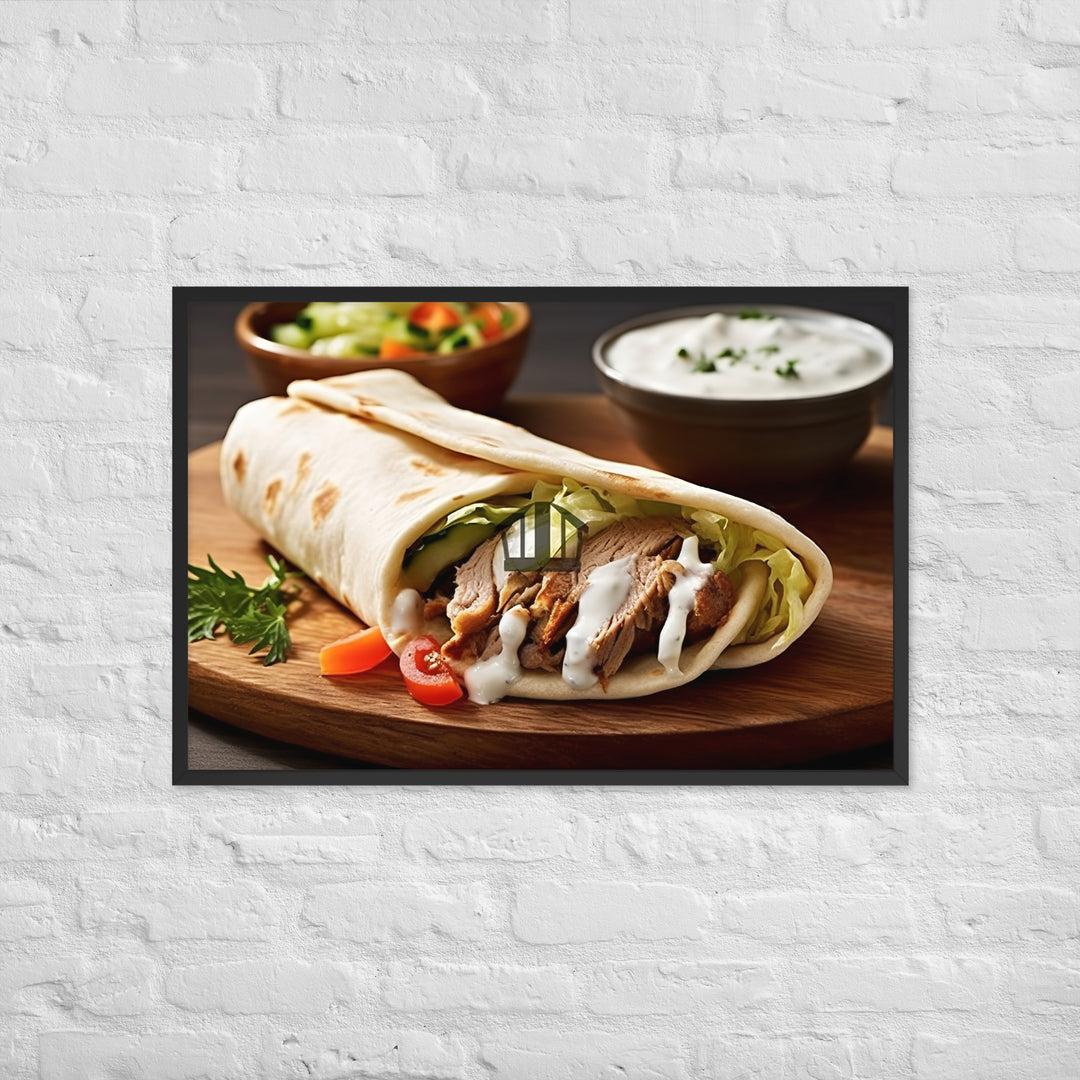 Shawarma Framed poster 🤤 from Yumify.AI