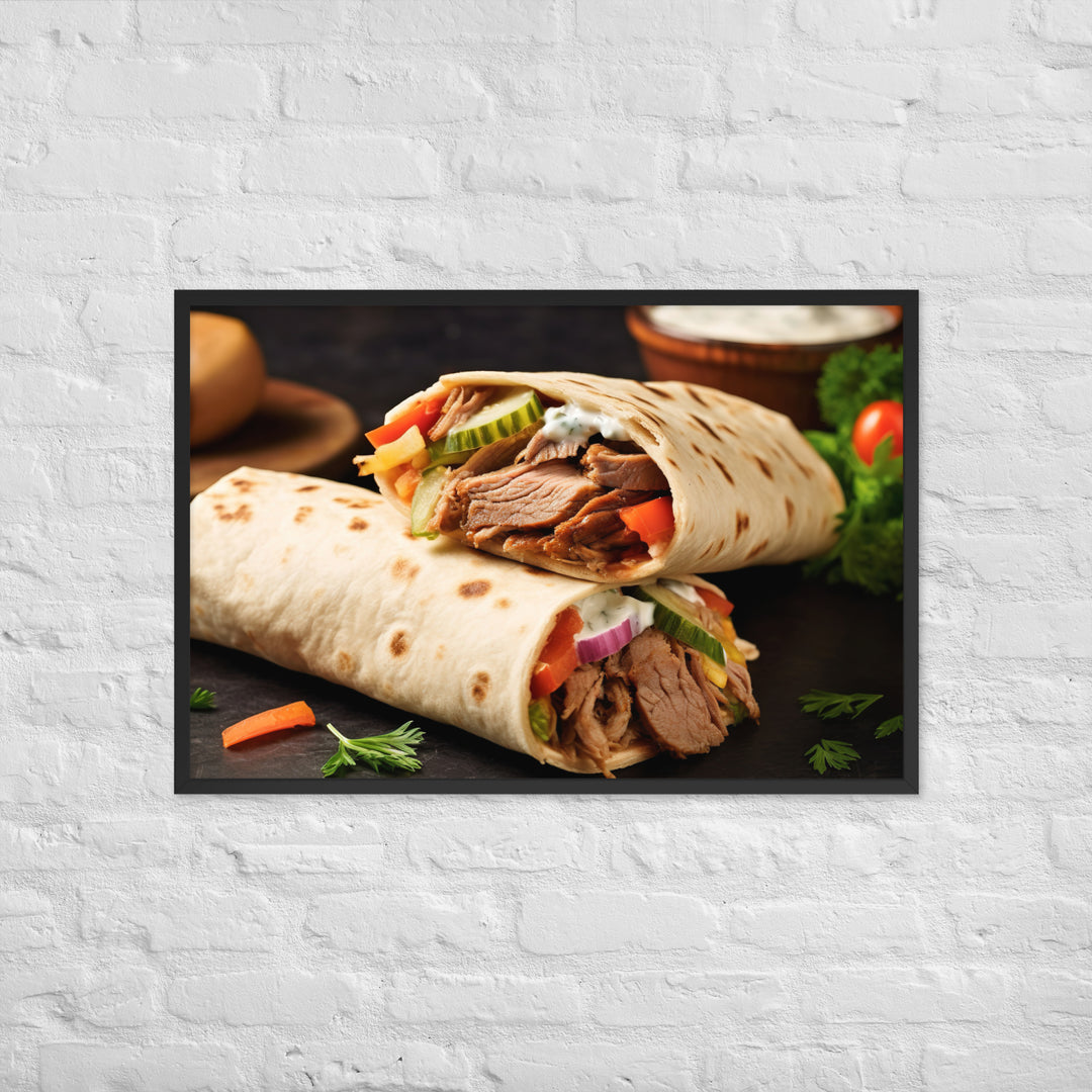 Shawarma Framed poster 🤤 from Yumify.AI