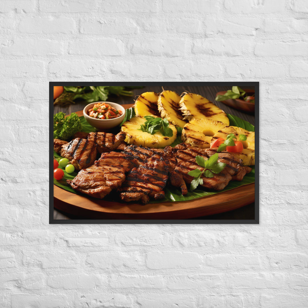 Fijian style BBQ Framed poster 🤤 from Yumify.AI