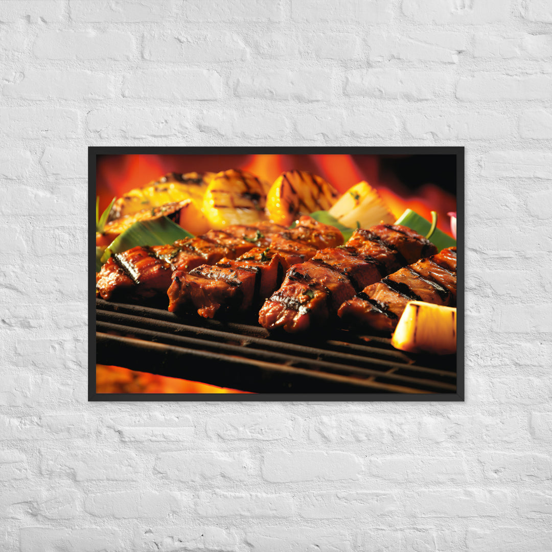 Fijian style BBQ Framed poster 🤤 from Yumify.AI