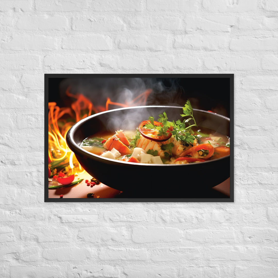 Fijian Fish Soup Framed poster 🤤 from Yumify.AI