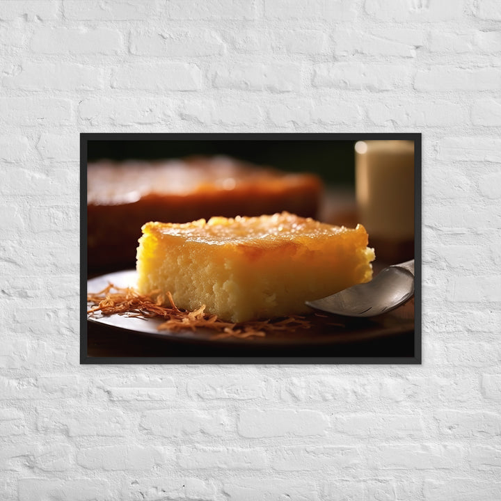 Cassava Cake Framed poster 🤤 from Yumify.AI