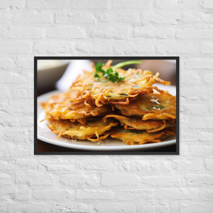 Whitebait Fritters Framed poster 🤤 from Yumify.AI