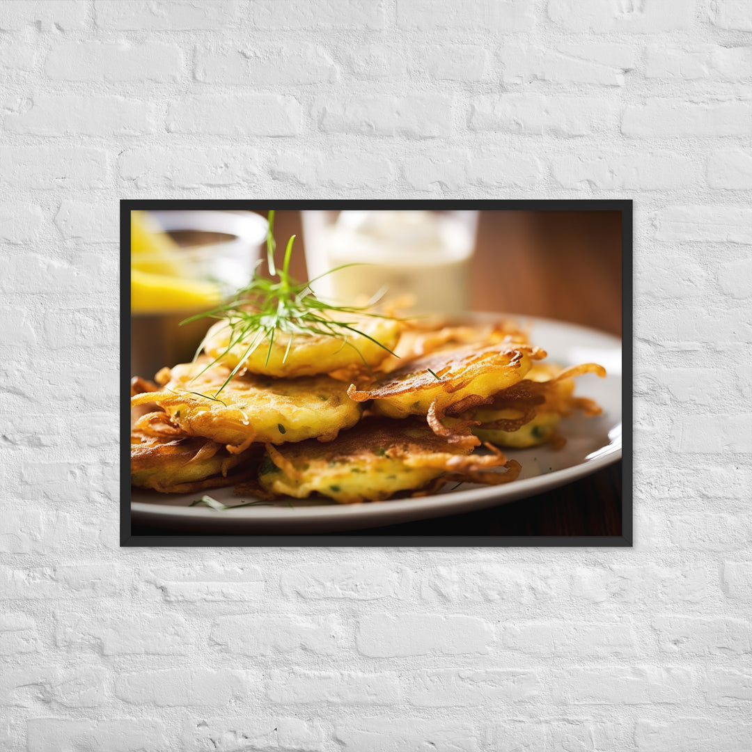 Whitebait Fritters Framed poster 🤤 from Yumify.AI