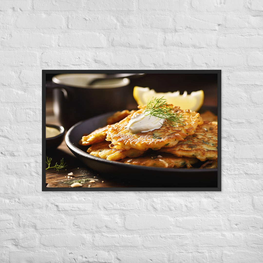 Whitebait Fritters Framed poster 🤤 from Yumify.AI