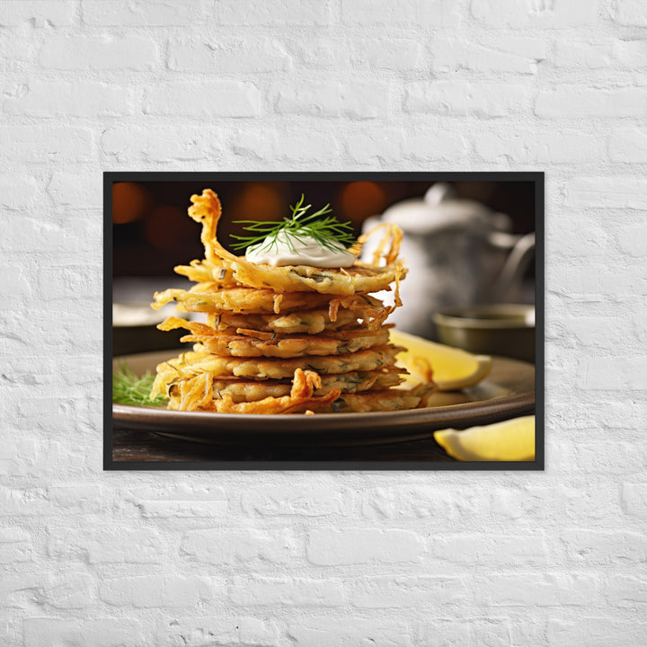 Whitebait Fritters Framed poster 🤤 from Yumify.AI