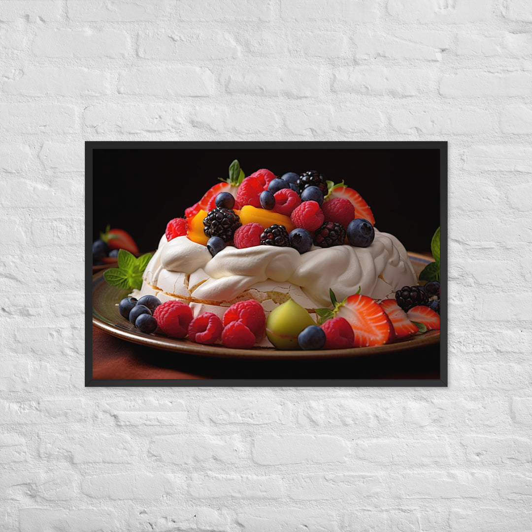 Pavlova Framed poster 🤤 from Yumify.AI