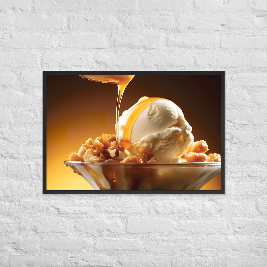 Hokey Pokey Ice Cream Framed poster 🤤 from Yumify.AI