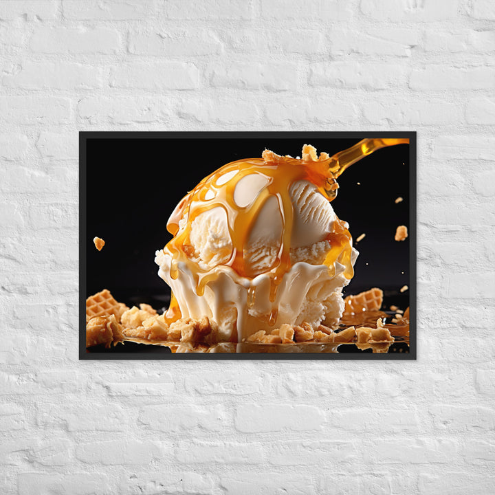 Hokey Pokey Ice Cream Framed poster 🤤 from Yumify.AI