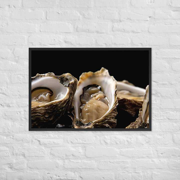 Bluff Oysters Framed poster 🤤 from Yumify.AI