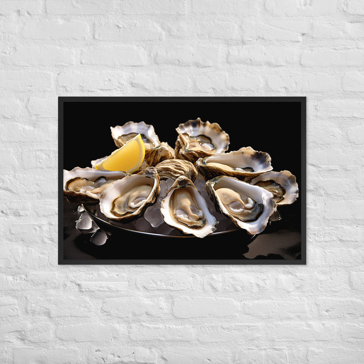 Bluff Oysters Framed poster 🤤 from Yumify.AI