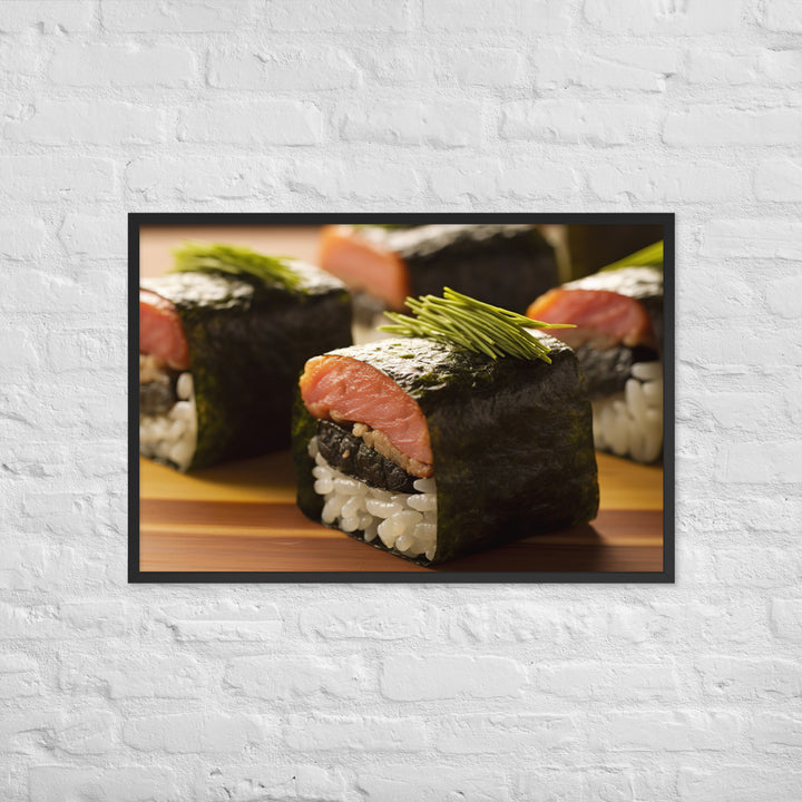 Spam Musubi Framed poster 🤤 from Yumify.AI