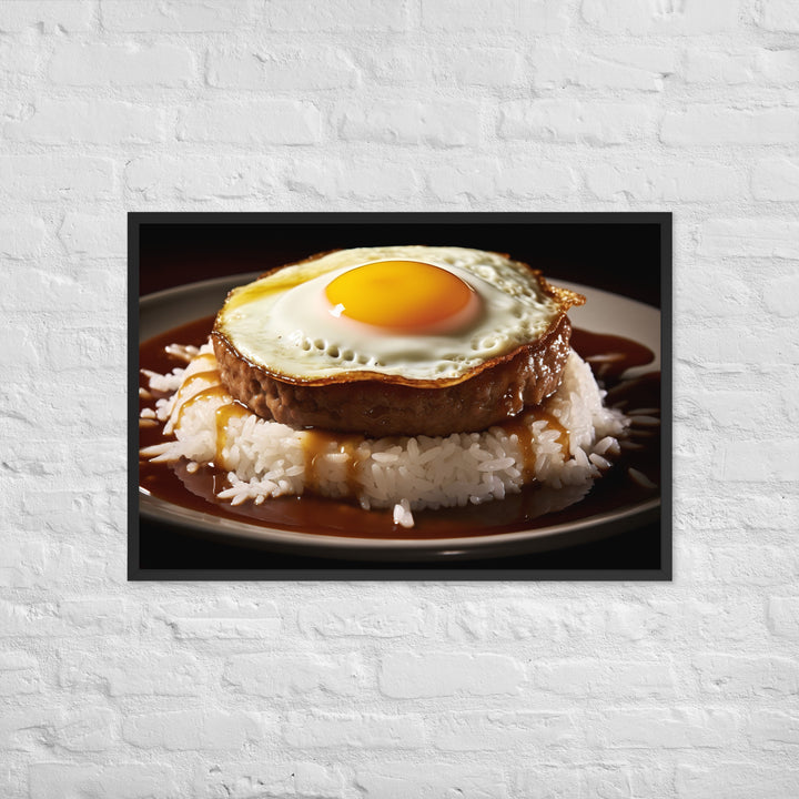 Loco Moco Framed poster 🤤 from Yumify.AI