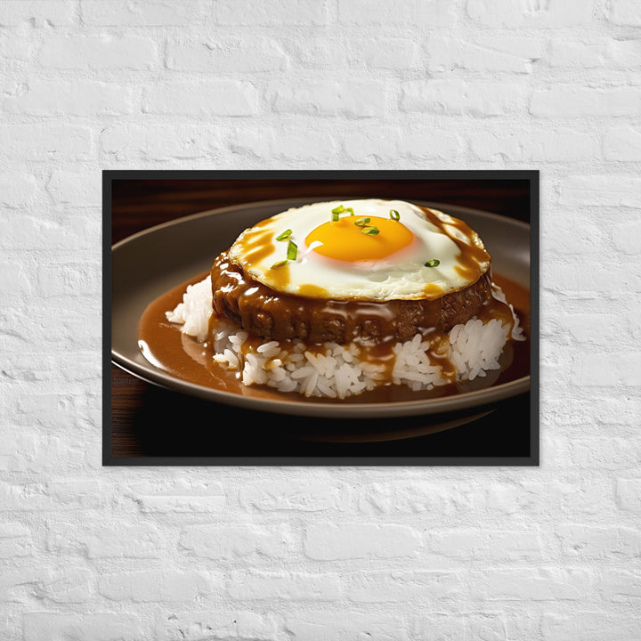 Loco Moco Framed poster 🤤 from Yumify.AI