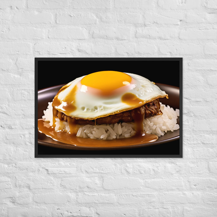 Loco Moco Framed poster 🤤 from Yumify.AI