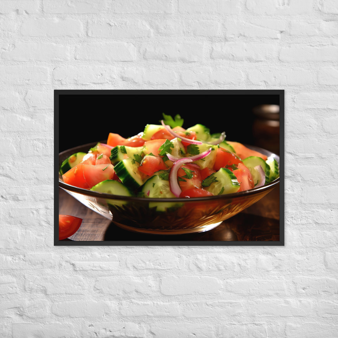 Shirazi Salad Framed poster 🤤 from Yumify.AI