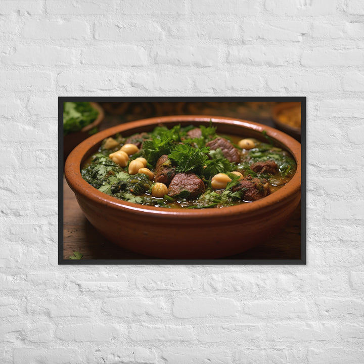 Ghormeh Sabzi Framed poster 🤤 from Yumify.AI