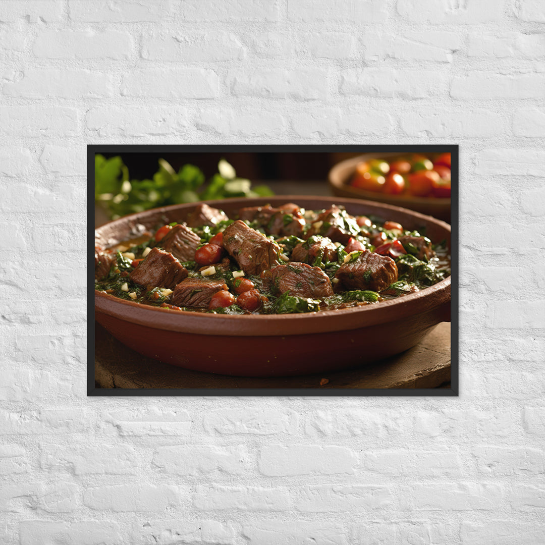 Ghormeh Sabzi Framed poster 🤤 from Yumify.AI