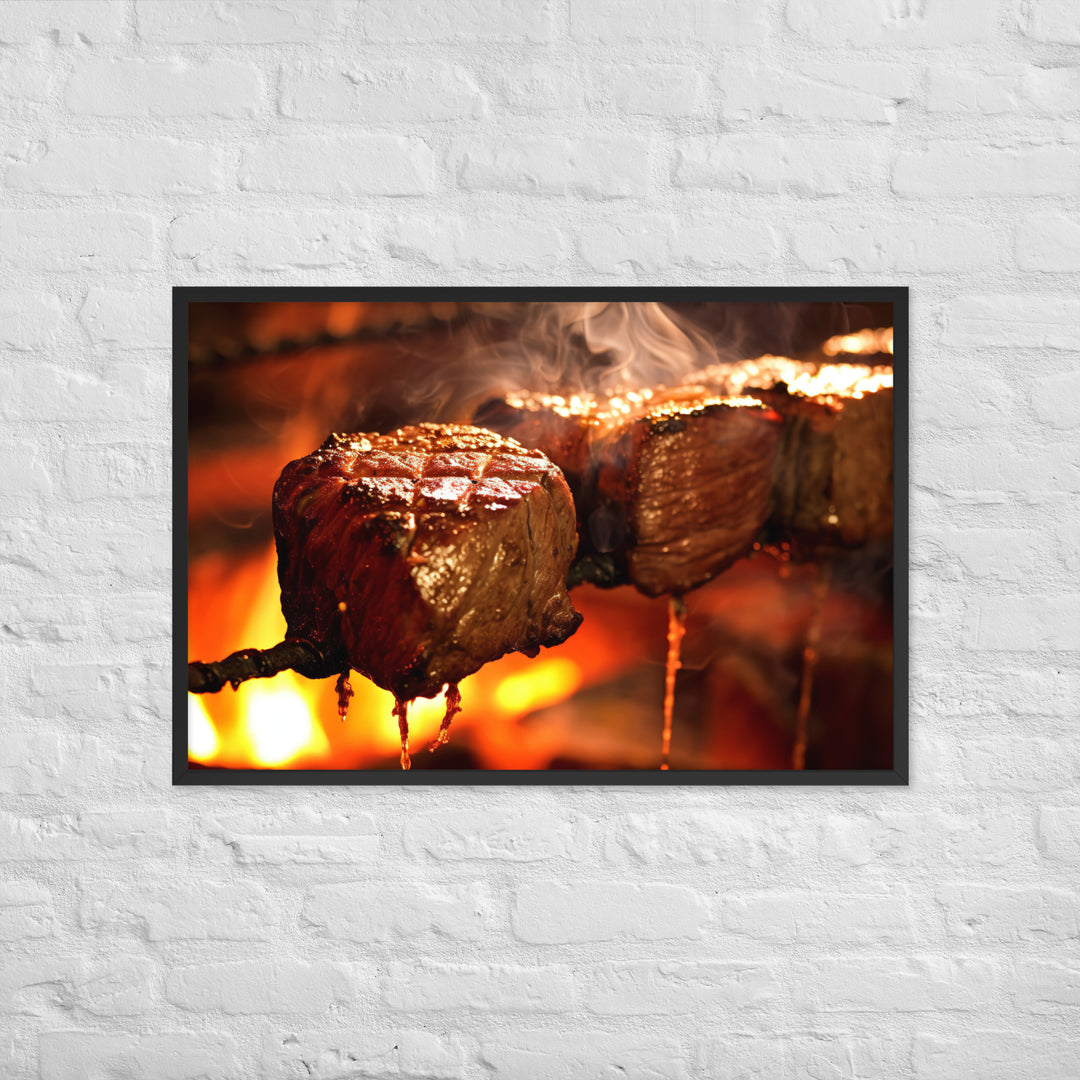 Churrasco Framed poster 🤤 from Yumify.AI